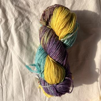 Sockenwolle handgefärbt